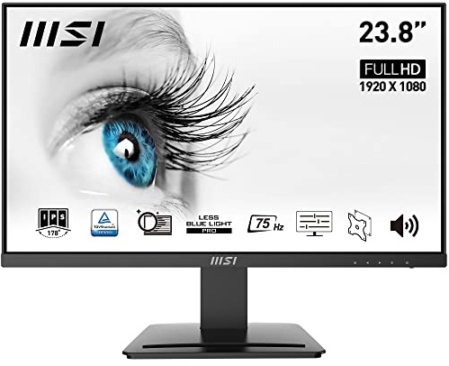 Monitorius MSI PRO MP243 23.8inch IPS FHD 75Hz 250cd/m2 HDMI DP Speaker