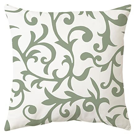 Fouriding Dekoratives Überwurfkissen, Baumwoll-Überwurfkissen, Heimdekoratives Überwurfkissen, Kissen für Sofa, Schlafzimmer, Wohnzimmer, Auto 18 x 18 Zoll (Stil 1)