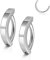 JSDDE Edelstahl Bauchnabelpiercing Ring 14ga 10mm Bauch Clicker Piercing Bauchnabelringe Silber