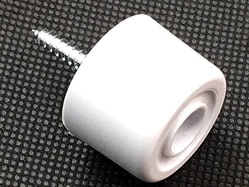 10 x Door Stops White 27mm Plastic Door / Wall Protectors