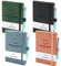 BieFuSin A6 Pocket Notebooks, 4PCS Hardcover Business Classic Riviste foderate con 4 penne nere per ufficio di lavoro Journaling, Classic Ruled Mini Notepad con Divisori e Portapenne, 9 X 14cm