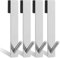Gancho para Mampara de Ducha, 4 Piezas Ganchos de Pared, Acero Inox Colgador Puerta, Gancho de Ducha, Colgador Toallas Gancho de Ducha sin Taladrar para Puerta de Vidrio sin Marco de Baño (Plata)