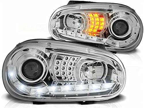 CR-Lights Led Scheinwerfer Set in Chrom für VW Golf IV 09.1997-09.2003