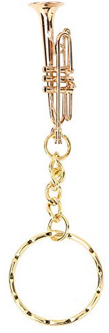 Acouto Trompeten-Schlüselanhönger, Modische, Stilvolle Musikinstrumente-Schlüsselanhönger, Trompeten-Anhönger, Schlüsselanhönger, Dekoration