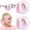 2 Pièces Caches-Œils pour Enfants Cache-Œils pour Lunettes Cache-Œils Réutilisables en Coton Cache-Œil de Licorne Rose 3D pour Filles Garçons Cadeaux de Noël de Licorne (Œil Droit)