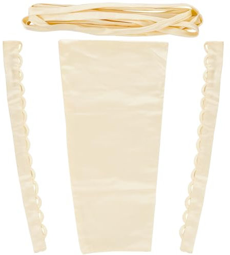 GORGECRAFT 4pcs Wedding Dress Zipper Replacement Adjustable Corset Laces Replacement Gown Corset Kit Zipper Extender Fit Satin Kit Loops for Bridal Prom Dress Strap, Floral White