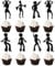 Blumomon 30 Pcs 70s Disco Dance Cupcake Toppers - Disco & Dance Themed Parties, Birthday & Wedding Decorations