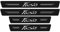 4Pcs Carbon Fiber Car Door Sill Protector Strip for Fo-rd Focus Fiesta, Welcome Pedal Scuff Guard Non-Slip Auto Styling Decoration Sticker Accessory, Fiesta