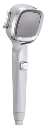 4-Mode Handheld Pressurized Shower Head with Pause Switch, Shower Head High Pressure, Handheld Powerful Flow Shower Heads, Adjustable SPA Shower Head (White)