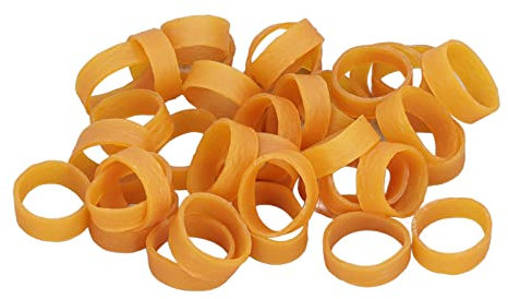 Gummibänder, 120 Stück, Weiche, Starke Elastische Industrie-Gummibänder, 10 Mm Breit, 80 Mm Umfang