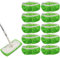 Galerie SV 10 Stück Wiederverwendbaren BodenwischbezüGen, TrockentüCher/NassbodentüCher FüR Swiffer Sweeper Mop Set, Mop Mikrofaser-Reinigungspads FüR Die Reinigung Von Fliesen, Laminat, Hartholz
