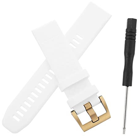 Housoutil 2 Pz Cinturino in Silicone Orologio Intelligente Da Donna Le Signore Cinturini Per Smartwatch Cinturino Di Ricambio Per Orologio Banda Per Moda Bianca Mancare Trucco Gel Di Silice