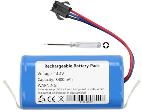 K KYUER 14.4V Rechargeable Akku für AIRROBO P20 Robot Vacuum Cleaner RoboVac Battery 3400mAh