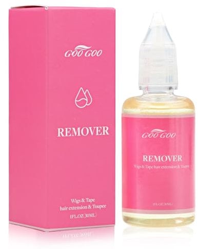 GOO GOO Tape Hair Extension Remover, Wig Glue Remover, Removes Hair Glue, Double Sided Extension Tape, Fast Acting Hair Extensions Remover 30ml