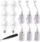 13 Stücke Fassung Lampenfassungs Set, Sporgo 6 Stück Lampenfassung E27+6 Stück LED E27 weiße Glühbirne Set mit Spannungsprüfer, Renovierfassung E27 max. 60W 250V, Baustellenfassung E27 Ersatzfassung