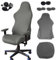 6 Piezas Funda para Silla Gaming de Tela Protectora Silla Gaming Funda para Silla de Juego Funda para Silla Oficina con Reposabrazos Transpirable Antideslizante Funda para Gaming Chair (Gris Oscuro)