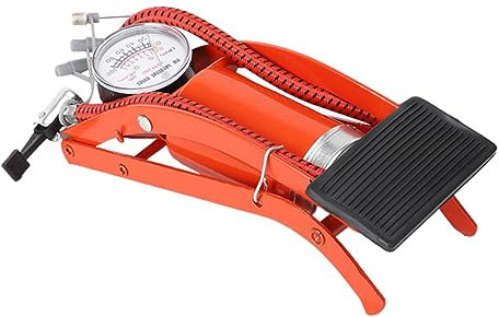 CRILSTYLEO 1Stk Fußpumpe für Fahrrad Fahrradpumpe Luftdruck der Pedale Fahrrad Luftdruck Fahrrad Reifenpumpe tragbare luftpumpe car air pump kfz luftpumpe Pedalluftpumpe Mini-Fußpumpe rot