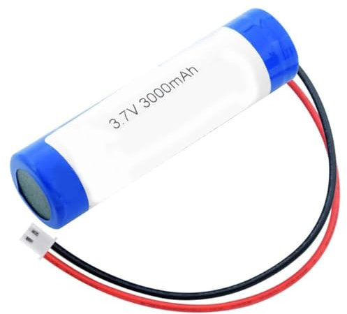 SDAJS Batteria agli ioni di Litio da 3,7 V e 3000 mAh, Batteria di Ricambio Ricaricabile 18650 con Spina XH2.54