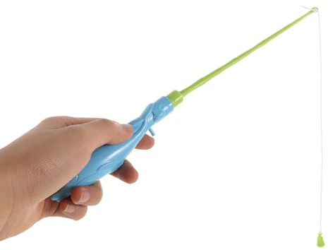 HOOTNEE 10 Stück Angelrute für Angelspiele mit magnetischen Stöcken Plastik Fischereispielzeug Magnetisches Stabspielzeug Schwimmbad-Angelrute
