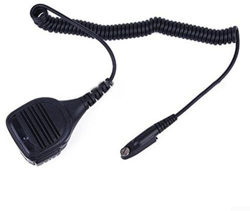 GLFLOW Microphone haut-parleur sans fil pour radio talkie, compatible avec RT-880, RT-880G, UV-98 Plus, RT-817A, design ABS étanche