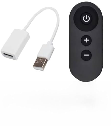 Moliuoly DC5V USB-Funkfernbedienung für LED-Streifen-Dimmer und Lüfterdrehzahlregelung
