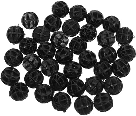 EPIGEIST 40 Stück Filterkugeln mit Watte 26mm Aquarium Filtermaterial für Süß und Salzwasser Fischbecken Teichfilter Zubehör zur Wasserreinigung