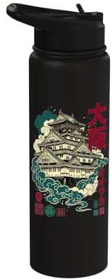 Osaka Japanese Art Japan Stainless Steel Insulated Water Bottle