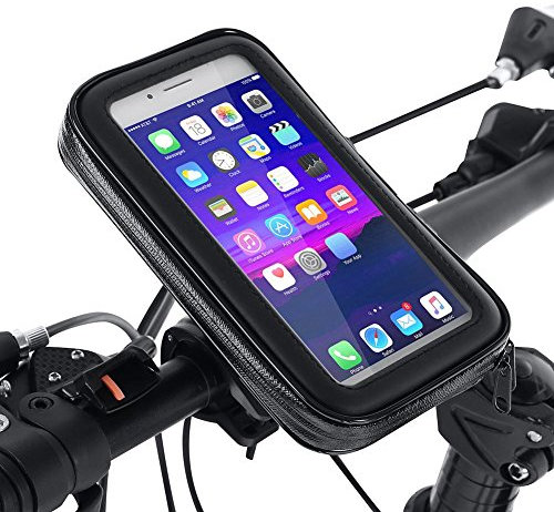 Dilwe Lenker Handytasche, Radfahren Touch Screen Handytasche Front Top Tube Frame Pouch mit empfindlichen Touch Screen(L)