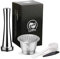 Yue668 Edelstahl Kaffeetasse Kapsel Filterkapsel Kaffeekapsel Kaffeefilter Wiederverwendbar Umweltfreundlich, Mit Puder Bar Pinsel Löffel Kompatibel Mit Nespresso