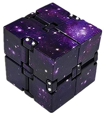Ourine Galaxy Mini ABS Infinity Cube für Stressabbau Fidget Anti Angst Stress für Kinder Erwachsene EDC-Spielzeug