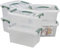 Annkky 7 Liter Plastic Storage Boxes, Clear Small Box Containers with Lids Set of 6