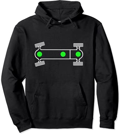 Bus Differential Symbol 80er Retro Syncro Offroad, 4x4 Pullover Hoodie