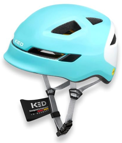 POP Kinderhelm Für Jungen Und Mädchen Von KED – Leicht Mit 8 Belüftungsöffnungen, MIPS Schutz, LED-Rücklicht Und Komfortable K-Fit Anpassung