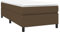 vidaXL Cadre de Lit, Lit Rembourré, Lit Simple avec Sommier à Lattes, Lit Adulte de Chambre à Coucher, Moderne, Marron Foncé 90x190 cm Tissu
