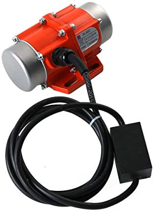 NICCOO 1 Phase Vibrator Vibrationsmotor, Asynchroner Vibrationsmotor Kleiner Rüttler Rüttlmotor, Elektro Vibrierend Motor für Metallurgie, Elektrizität, mechanische Geräte 3000U/min 220V 60W