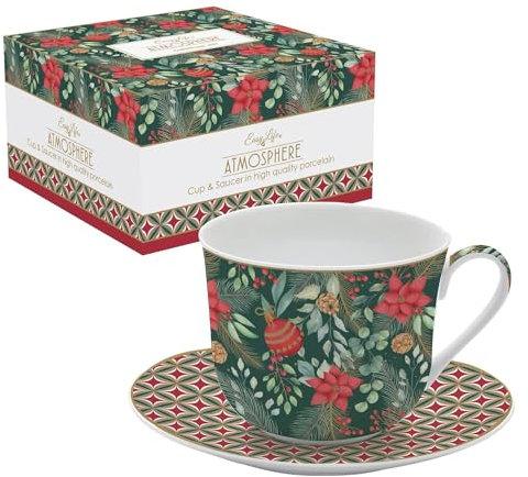 Easy Life COFFRET DEJEUNER 40CL EN PORCELAINE CHRISTMAS JOY