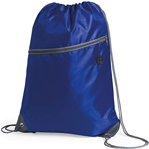 eBuyGB Unisex's Travel Sack Cinch Drawstring Zipper Bag, 1