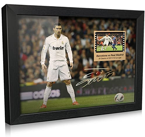 ORIMAMI CR7 Cristiano Ronaldo signiertes Fußball-Fans, gerahmtes Foto, 20,3 x 15,2 cm