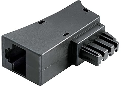 AC-Sat-Corner TAE auf RJ45 Western 8/8-Kupplung Adapter