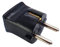 Schukostecker Typ F CEE 7/4 poliert 250V 10A Schutz Kontakt Stecker Euro-Stecker Schutzkontakt-Stecker (Schwarz)