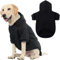 KOOLTAIL Basic Hundejacke, Hundekleidung, weicher und warmer Hunde-Kapuzenpullover mit Leinenloch und Tasche, Hunde-Wintermantel, Kaltwetterkleidung für XS-XXL Hunde