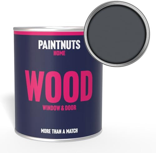 PaintNuts Wood Window & Door Paint - RAL-7015 - SLATE GREY Matt 500ml Tin