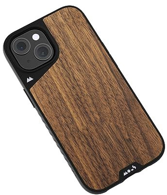 Mous Case for iPhone 15 MagSafe Compatible - Limitless 5.0 - Walnut - Protective iPhone 15 Case - Shockproof Phone Cover