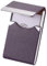 sundee Porte-cartes de visite en métal pour homme et femme – Porte-cartes professionnel en cuir synthétique avec blocage RFID et fermoir magnétique, Violet Sk, S, Minimaliste