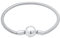 Damen Starter Armband aus hochwertigen 925 Sterling Silber Classic Bead Armband (3 mm) für alle gängigen Beads Anhänger, Schlangenkette Länge 18 cm