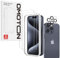 OMOTON Displayschutzfolie für iPhone 15 Pro mit Kameraobjektivschutz, Einfaches Installationswerkzeug, Premium Panzerglasfolie für iPhone 15 Pro, Anti-Kratzen, 9H Härte, HD Klar, 2+2 Pack