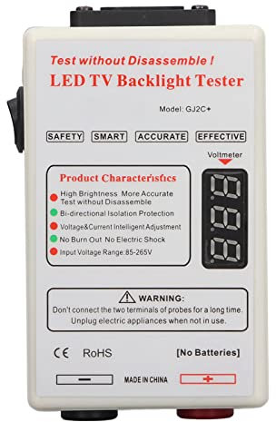 Tragbarer LED-Lichttester, Softstart, kein Entfernen des Bildschirms, Reparatur- und Testwerkzeug für Fernseher, Computer, Mobiltelefone und Mehr (EU-Stecker)