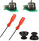 CHICHIYANG Lot de 2 joysticks de rechange avec kit de tournevis sans dérive, joystick analogique pour Wii U, capteur à effet Hall