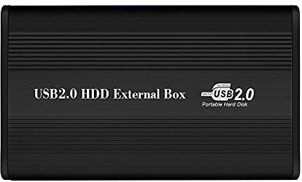 YIWENG USB2.0 to IDE Hard Disk Case 2.5'' IDE HDD Enclosure Portable Hard Disk Box Aluminum Alloy HDD Enclosure Black,2.5'' IDE HDD Enclosure