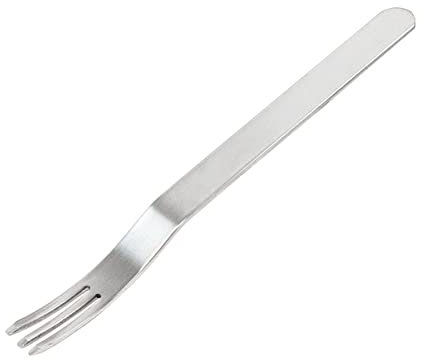 Lot de 5 fourchettes à fruits en acier inoxydable de 12,7 cm à 3 dents pour fête, maison, cuisine, dessert, apéritif, collations et gâteaux